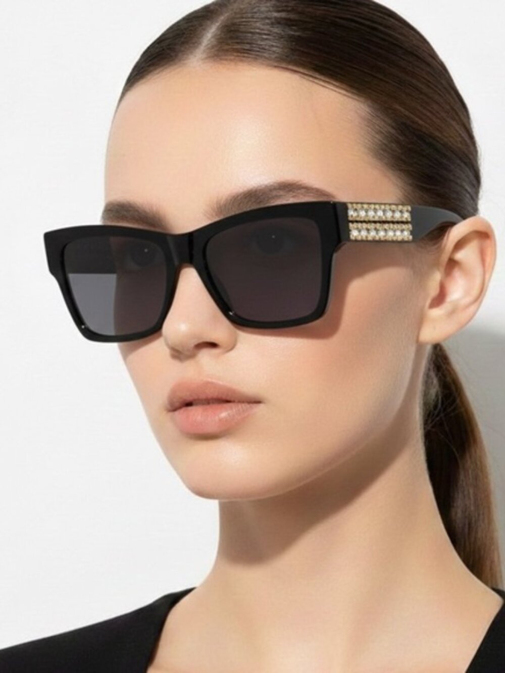 Givenchy Black Cat Eye Women Sunglasses NEW